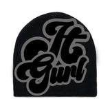 It girl Y2K punk beanie hat