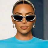 Luxury Retro futuristic sunglasses