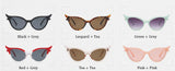 “Popstar” vintage cateye small frame sunglasses