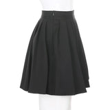 Preppy pleated mini fashion skirt
