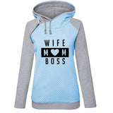 Wife mom boss pullover hoodie sweatshirt