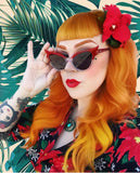 “Popstar” vintage cateye small frame sunglasses