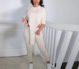 Ladies comfy triangle sweater 2 piece leggings set