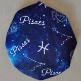 Zodiac horoscope graphic design satin hair bonnet