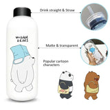 We bare bears spill proof drinking straw tumbler cup