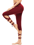 Lace up tie style leggings
