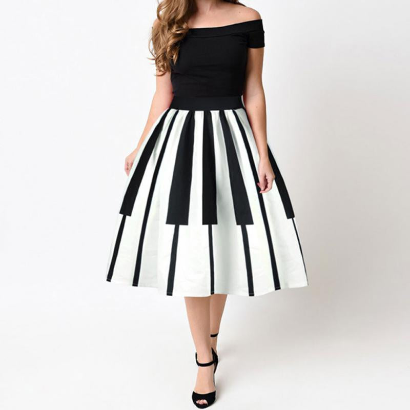 Piano vintage pin up skirt – Iconic Trendz Boutique