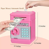 At home Electronic Piggy Bank ATM Money Box Cash Coins Saving Box Bank Cash Safe Storage