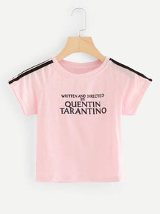 Written and directed by Quentin Tarantino crop tshirt top