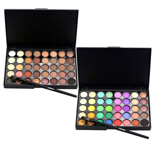 Iconic beauty 40 colors pigmented eyeshadow palette