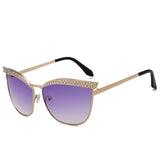 Diamond rhinestone cat eye sunglasses
