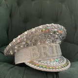 Bride rhinestone bling bedazzled bachelorette party hat