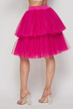 barbie girl tutu ruffle layer skirt