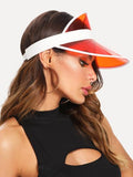 Cool 90s vibes Summer sun clear color visor hat