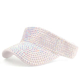 Bedazzled Rhinestone bling sun visor hat