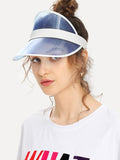 Cool 90s vibes Summer sun clear color visor hat