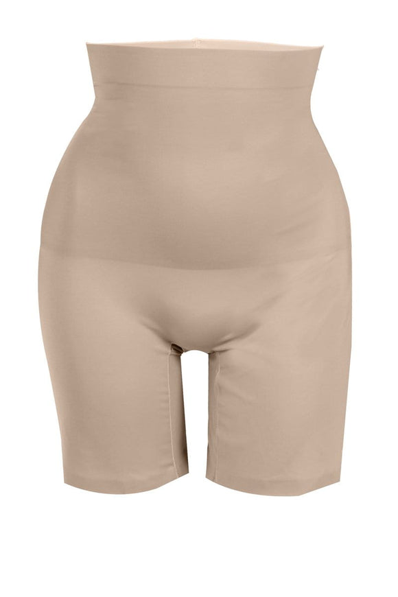 Ladies tummy tamer double layered high waist shorts