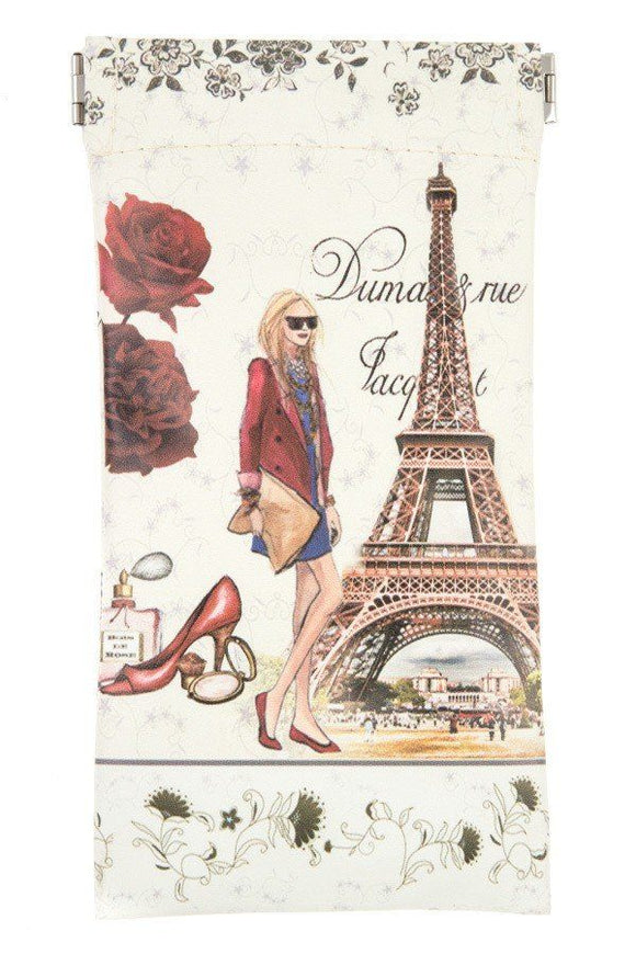 Paris fashion girl snap bag case