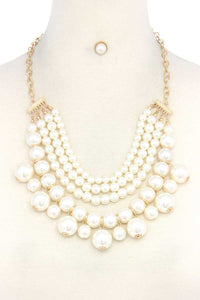 Chunky Beaded Layered Necklace