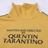 Written and directed by Quentin Tarantino turtle neck crop top