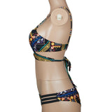 ”Zen” Tribal cutout 2 piece bikini swimsuit