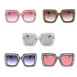 Oversized Square Frame Bling Rhinestone Sunglasses Fashion sunglasses