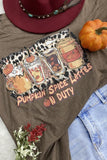 Women Pumpkin spice latte fall thanksgiving Halloween tshirt