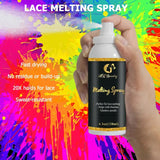 Invisible Natural hairline lace wig Melting spray