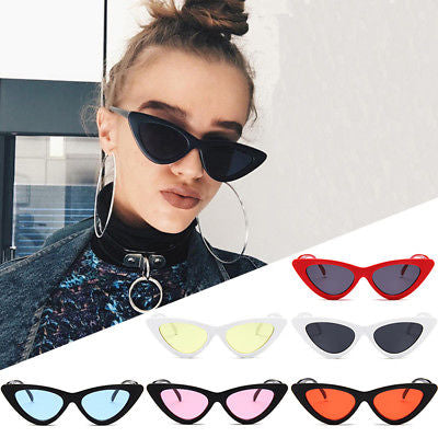 90s Retro Small frame cat eye sunglasses