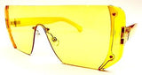Retro rimless color diva sunglasses