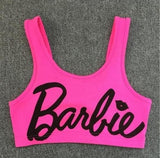 Ladies retro Barbie Women's Crop Tank top