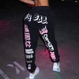 Ladies letter graphic Y2K vibes oversize joggers pants