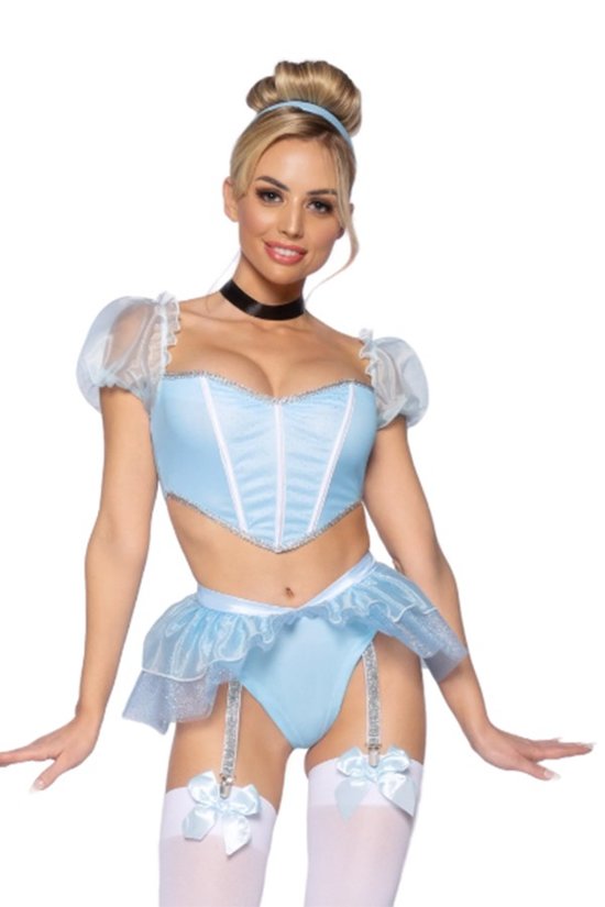 Sexy Cinderella fairy tails princess Halloween cosplay costume