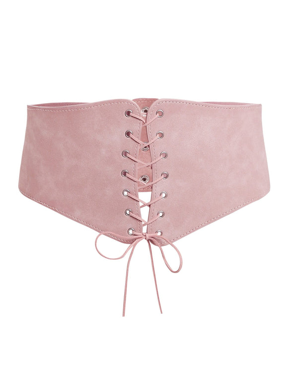 lace up corset belt