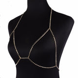 Sexy "deluxe" chain bra harness