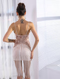 "Next" Elegant fringe sequins detail mini dress