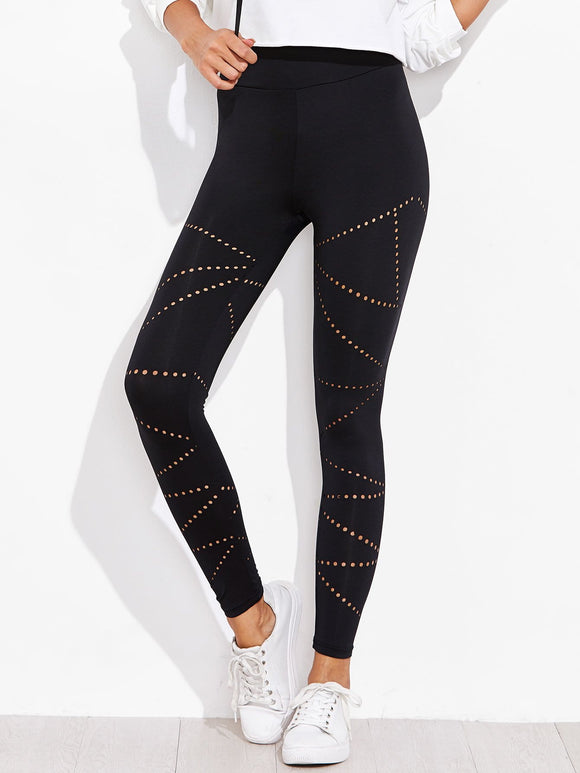 Maze design leggings