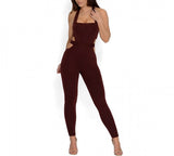"Main attraction" cutout bodycon jumpsuit