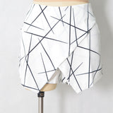 Linear fashion mini skort