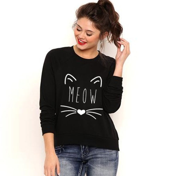 Meow pullover fashion sweater