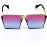 Square oversize retro sunglasses