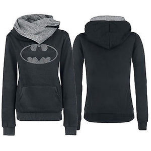 Batman double turtle neck hoodie pullover sweater