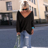 Trendy oversize baggy comfy knitted fashion sweater