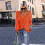 Trendy oversize baggy comfy knitted fashion sweater