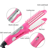 2 in 1 hair straightener and curling mini iron