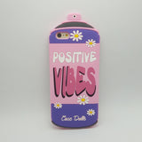 Funny 3D b*tch positive vibes spray can phone case