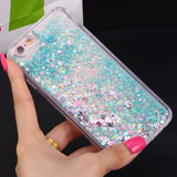 Glitter floating liquid iPhone phone case