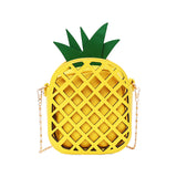 Pineapple 3D basket chain handbag clutch