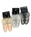 Chain loop fashion earrings