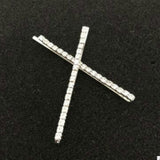 Rhinestone crystal Hair Pins clips Letter Barrettes Unique ICON FEELINGS